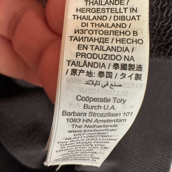 Tory Burch Black Logo Hoodie EUC - Picture 5 of 7